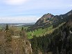Вид на горы от подножия замка Нойшванштайн