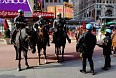 Конная полиция на Таймс-сквер