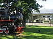 An old locomotive at the railway station in Türi