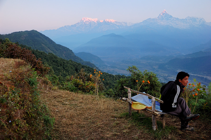 Непал-лайт ;) Рассвет с видом на Аннапурну