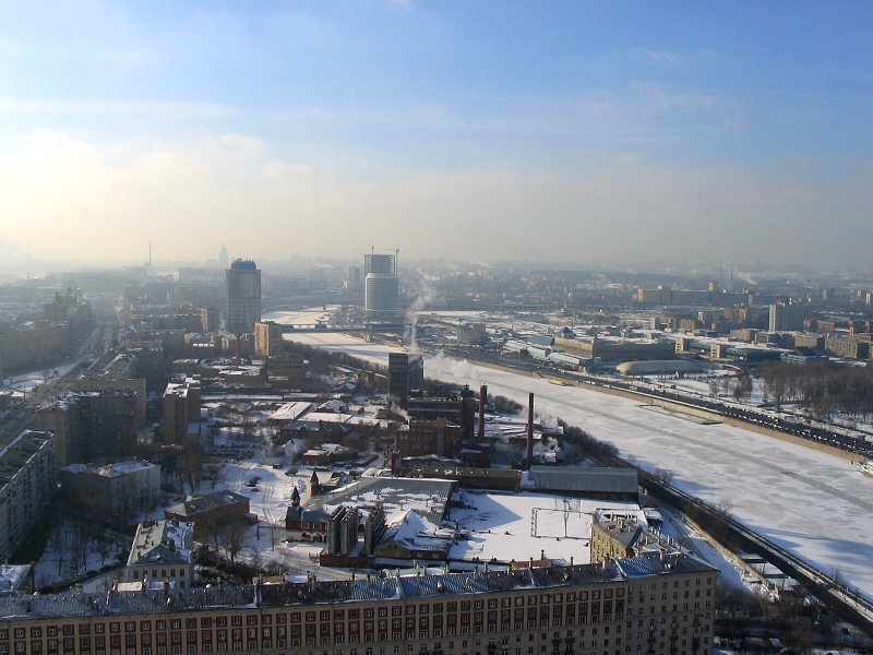 Гостиница Украина. Вид на строящийся Москва-Сити