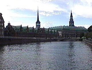 Биржа и королевский дворец Кристианборг