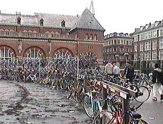 Вокзал в Копенгагене - велосипеды