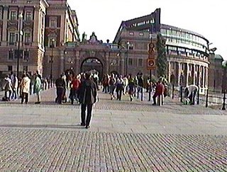 В историческом центре Стокгольма