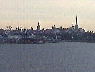 Вид на Таллин с моря