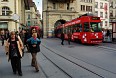 На Бэренплац. Трамваи проходят сквозь арку в Кефигтурм