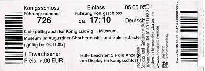 Билет в Herrenchiemsee