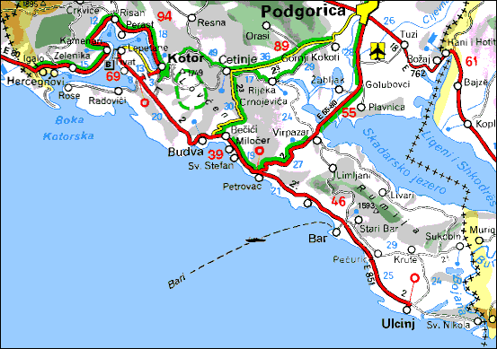 Черногорское побережье