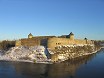 Вид на Ивангородскую крепость из Нарвского замка