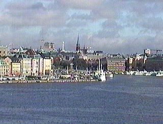 Вид с южной стороны Стокгольма на северную