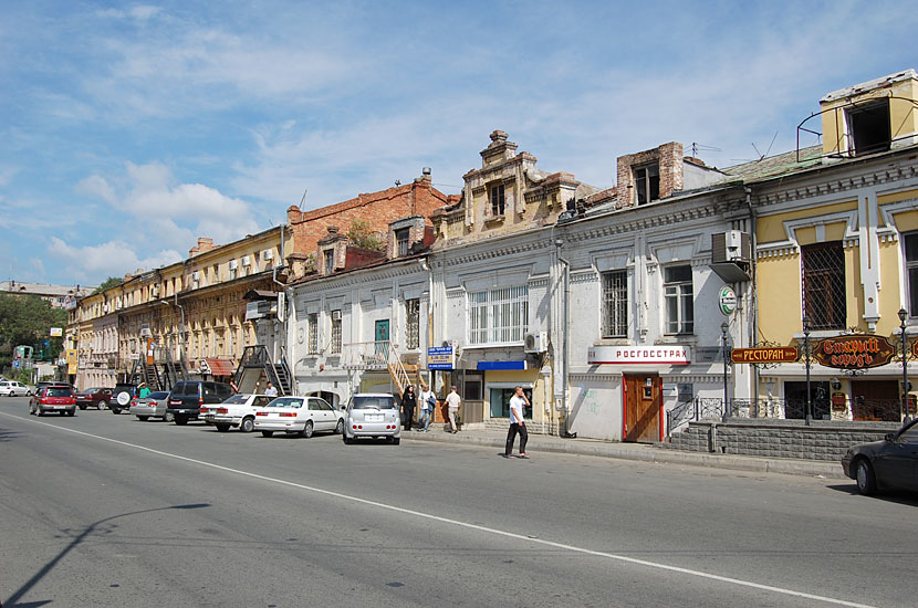 В историческом центре Владивостока, улица Пограничная